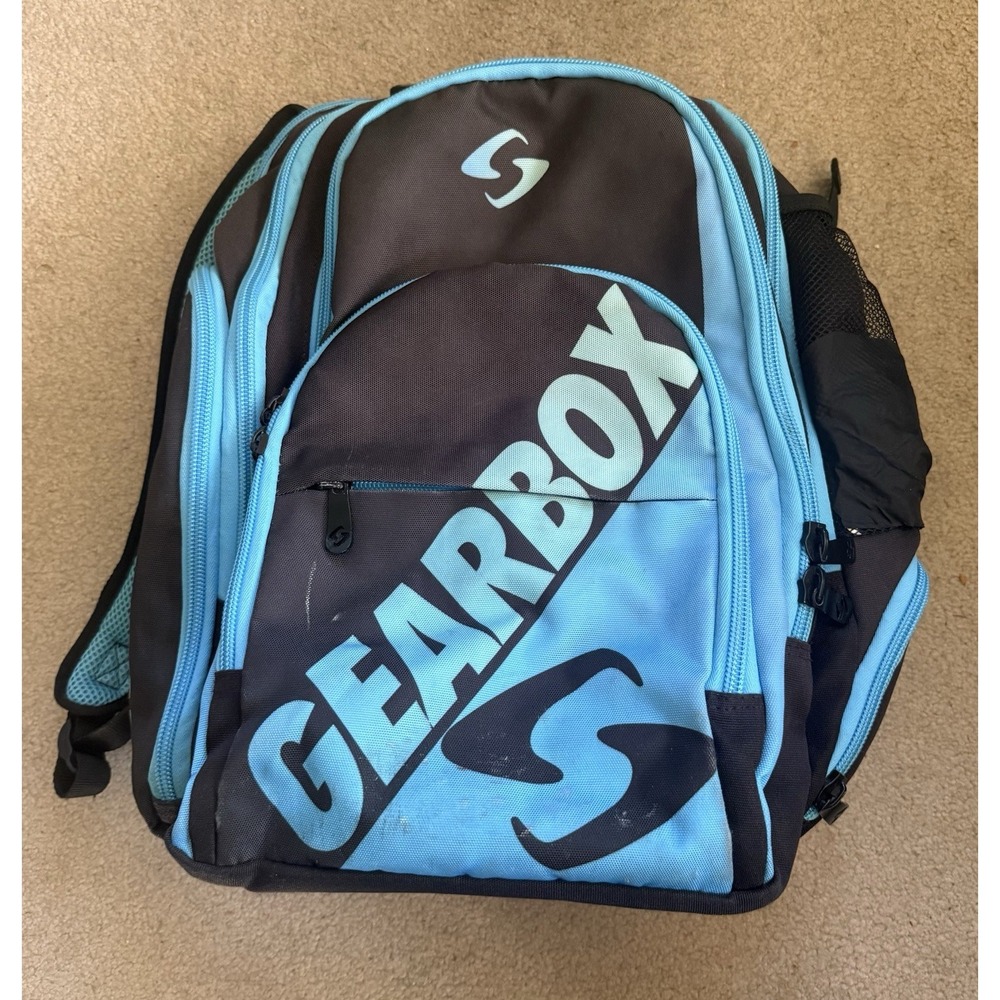 Gearbox Core Court Pickleball Backpack 22 Black Blue, VGUC